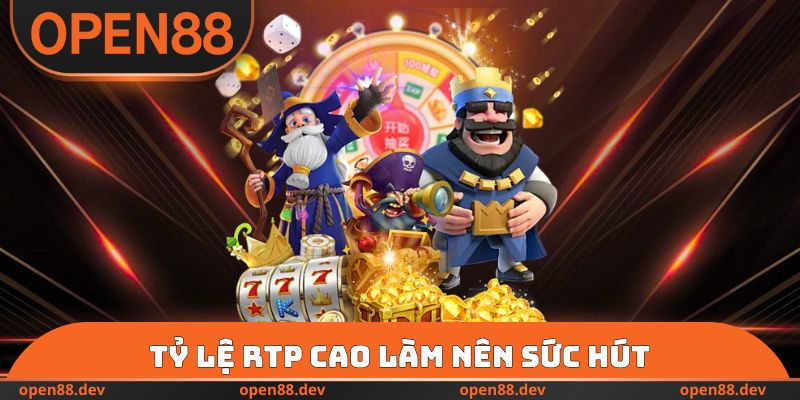 Tỷ lệ RTP cao làm nên sức hút cho game Aztec
